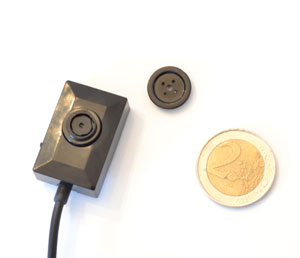 Minikamera an der Kleidung tragen